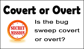 Bug Sweeping Cost in Shoreham