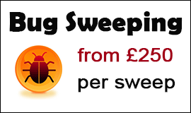 Bug Sweeping Cost in Shoreham